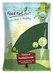 Lebensmittel zu leben Bio Spirulina Pulver, 8 Pfund — Non-GMO, Kosher, Raw Blue-Green Algae, Vegan Superfood, Bulk, Non-Irradiated, Pure Vegan Green Protein, Reich an Vitaminen & Minerals, Groß für Getränke