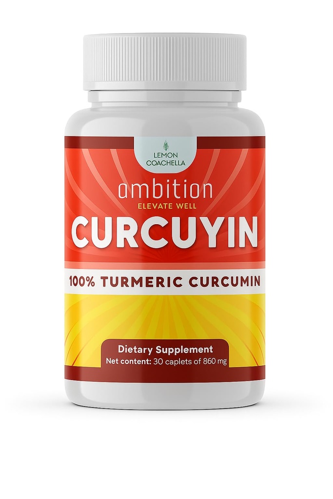 CURCUYIN Turmeric | Capsulas de Curcuma Organica: Potente Formula Antioxidante | Apoyo para Inflamacion y Digestion | 860 mg 30 caps