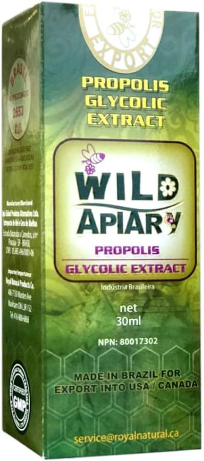 Brazilian Green Propolis Liquid Glycolic (Non-Alcoholic) Extrakt 30ml (1 Flasche)