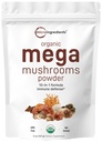 Micro Ingredients Organic Mega Mushrooms Powder, 5 oz | Filler Free | 10-in-1 Mushroom Complex with Lion's Mane, Turkey Tail, Shiitake & More | Vegan