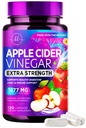 Apfelessig Kapseln 1877mg - Extrastärke ACV Pillen mit Vitamin D3 & Zink - Apfelessig Pillen Ergänzung für Verdauung, Energie & Immununterstützung, Non-GMO, Bottled in USA - 120 Kapseln
