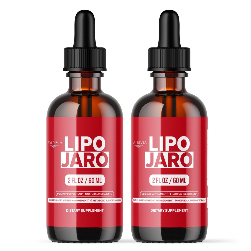 Valdivia (2 Pack) LipoJaro Drops, Official All Natural Ingredients, Advanced Health and Wellness Vitamin Supplements Formula Maximum Strength Active Lifestyle Multivitamin - 2 Bottles for 2 Months