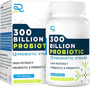 Probiotische Ergänzung für Frauen und Männer, 12 Strains Bio Probiotika mit Präbiotika