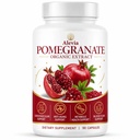 Organic Pomegranate Extract Supplement Capsules, Whole Fruit Natural Pomegranate Concentrate, Plant Derived Daily Wellness Support, 90 Count