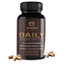 CHOQ Daily with 500mg Purified Shilajit, Safed Musli, Tribulus - Natural Energy, Libido & Muscle Support - Daily Supplement for Men, 60 Vegan Capsules