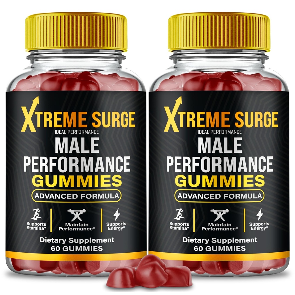 Xtreme Surge Gummies, Official Xtreme Surge Supplement Gummies - Maximum Strength Performance All Natural Support Overall Health & Wellness, Premium XtremeSurge Advanced Support Gummy Reviews (2 Pack)