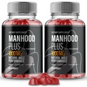 Manhood Plus Gummies, Official Man Hood Plus Supplement Gummies - Maximum Strength Performance, All Natural Support Overall Health & Wellness, ManhoodPlus Advanced Support Gummy Reviews (2 Pack)