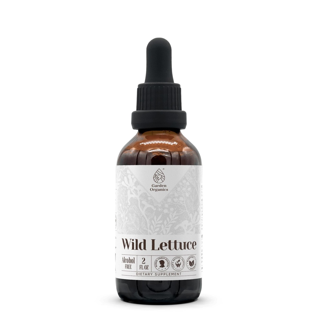 Wild Lettuce Alcohol-Free Natural Tincture Extract, Immune System Booster, Liquid Drops Made from 100% (2 fl oz)