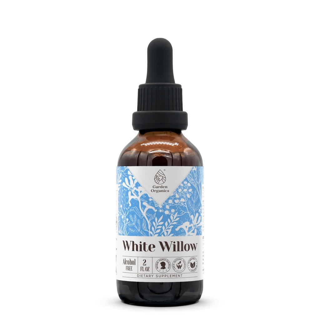 White Willow Alcohol-Free Natural Tincture Extract, Immune System Booster, Liquid Drops Made from 100% (2 fl oz)