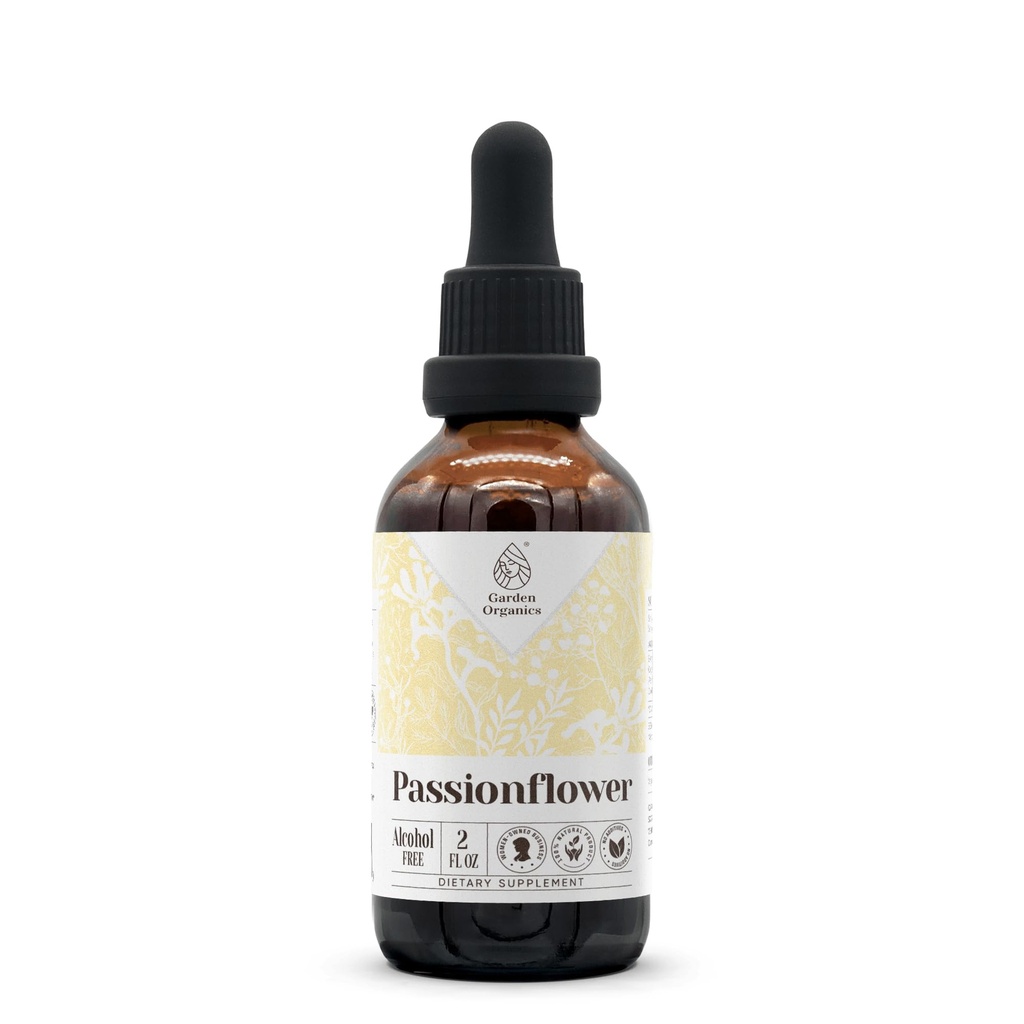Passionflower Alcohol-Free Natural Tincture Extract, Immune System Booster, Liquid Drops Made from 100% (2 fl oz)