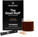 Für Wellness Die gute Stuff-Leistung – Kaffee-Booster | Collagen + MCT-Pulver-Ergänzung mit L-Theanin und Antioxidantien für Jitter-freie Energie & Stamina | Non-Dairy, Keto-Friendly, 30 Servierungen