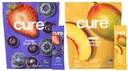 Cure Hydration | Plant-Based Electrolyte Drink Mix | Energy & Dehydration Bundle | No Sugar | Coconut Water |100mg Caffeine | Non-GMO | Vegan | 14-Pack Each: Acai Berry & Peach Mango