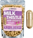 Milk Thistle Seed Capsules - 360 Count (6 Monate Versorgung) Premium Milk Thistle Supplement Rich in Silymarin zur Unterstützung der Leber und Verdauung - Pure, Non-GMO Cardo Mariano Milk Thistle Pills