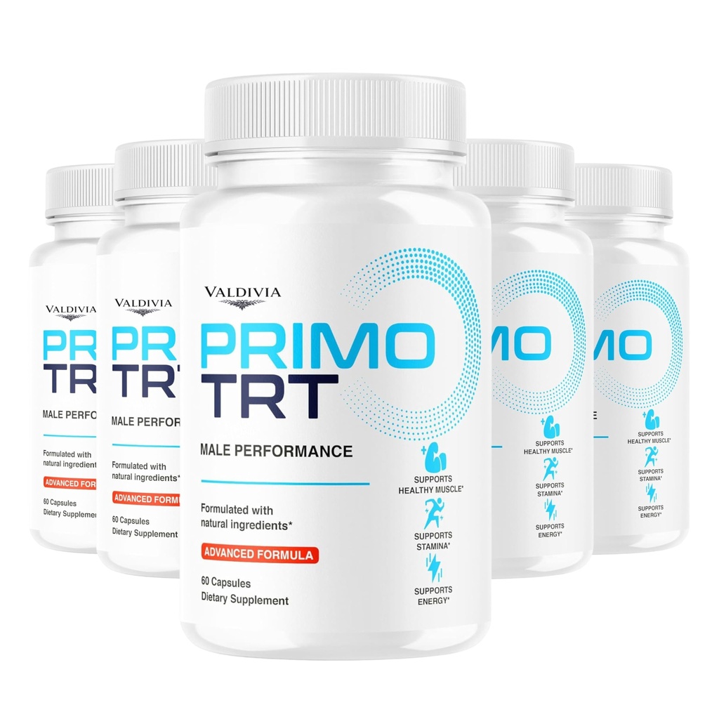 Valdivia Primo TRT Pills - Maximum Strength Energy Support, Natural Primo TRT Vitamins Support Overall Health & Wellness, 300 Capsules for 5 Months