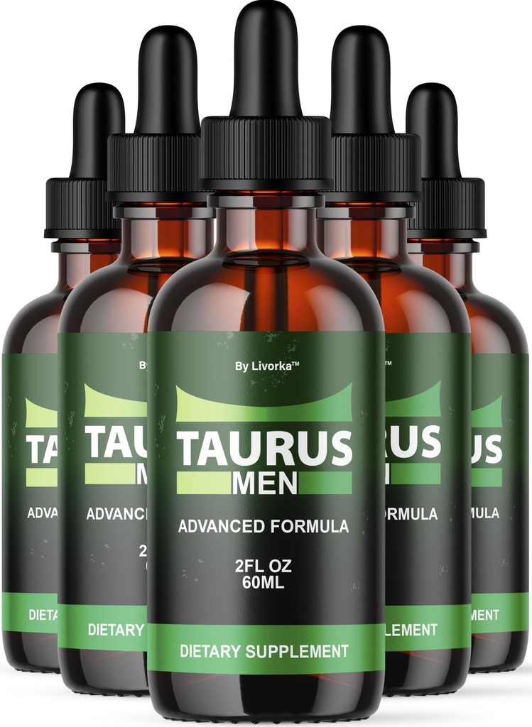 (5 Pack) Taurus Men Drops - Official Taurus Men Advanced Liquid Premium Supplement - Maximum Strength, Natural TaurusMen Support Vitamins for Overall Health & Wellness Reviews, 5 Bottles for 5 Months