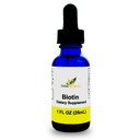 Liquid Biotin B7 – High-Absorption, Cold-Pressed D-Biotin USP, Vegan, Alkoholfrei, Sublingual Drops, keine künstlichen Flavors, Blaue Kobaltglasflasche für Potenz & Reinheit - 1 Unze