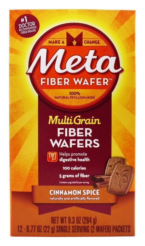 Metamucil Fiber Wafers Cinnamon 12 ea