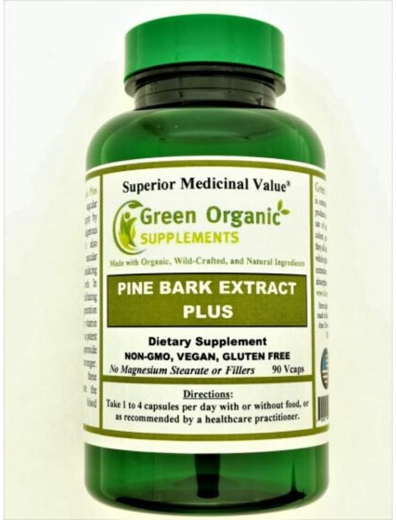 Green Organic Supplements Pine Bark, Pycgnogenol (Pack von 1)