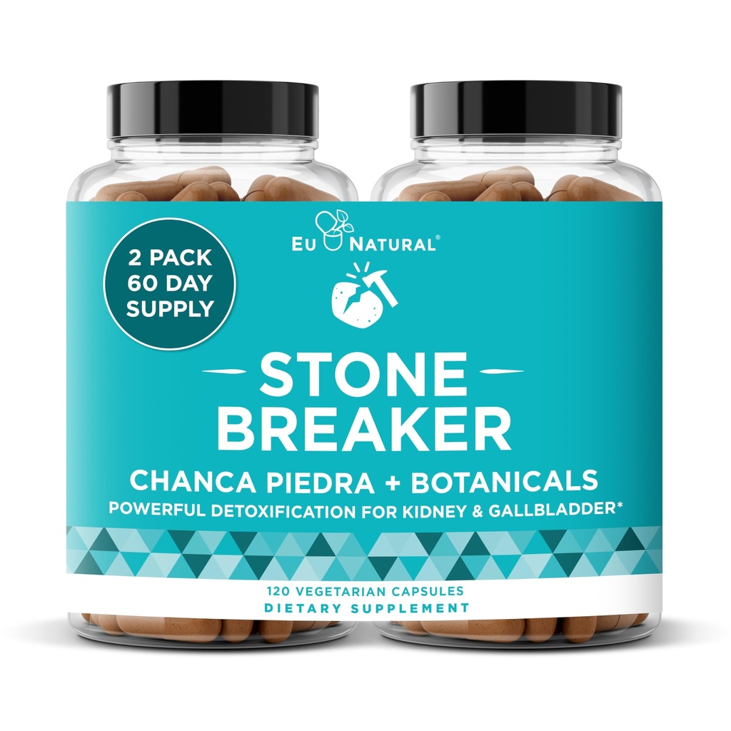 Chanca Piedra Stone Breaker – Natural Dissolver, Kidney Cleanse & Gallbladder Supplement – Detoxify Urinary Tract, Flush Unpurities, Clear System – 120 Vegan Soft Capsules
