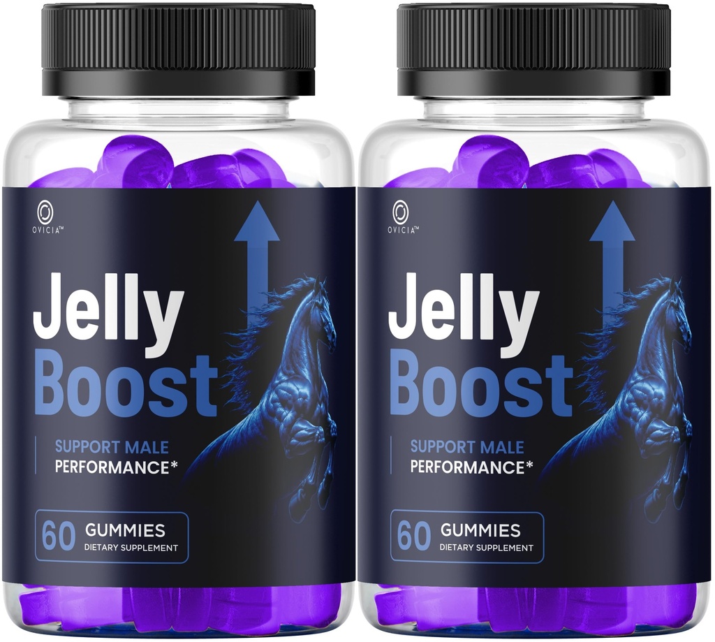 (2 Pack) Jelly Boost Gummies for Men - Official Jellyboost Gummys with Natural Ingredients, Advanced Premium Support Maximum Strength Formula for Wellness & Overall Health, 120 Gummies for 2 Months