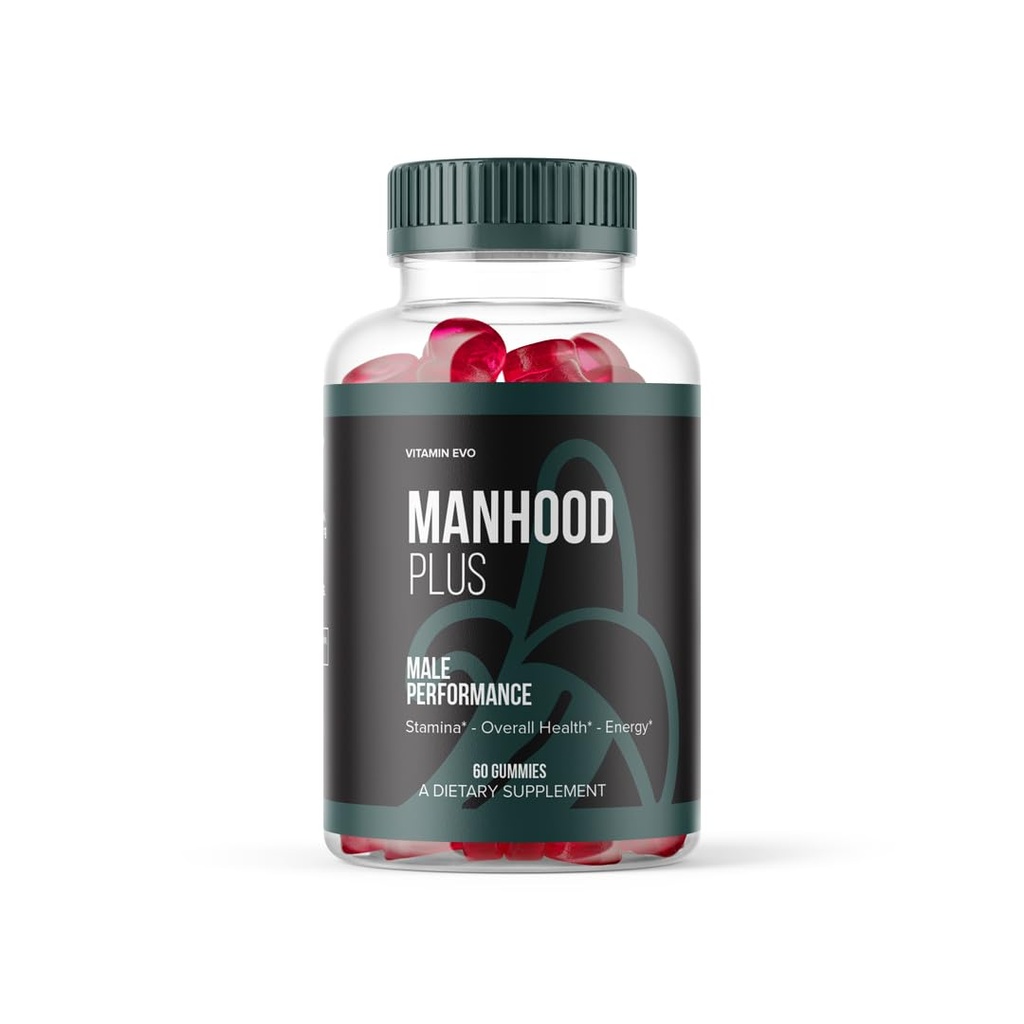 Manhood Plus Gummies, Official Manhood Plus for Overall Wellness Support Advanced Formula 1000MG Gummy, Manhood Plus All Natural Supplement Maximum Energy and Management, 1 Month Supply (60 Gummies)