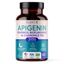 PLANT.O NUTRITION Apigenin 50mg Supplement for Sleep Support & Relaxation - Melatonin Free Bioflavonoid Capsules Found in Chamomile Tea, Third Party Tested, Gluten Free, 60 Capsules