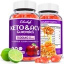 Keto Acv Gummies,Organic Apple Cider Essiggummis,Keto Gummies,Gut Health for Women,Probiotics for Digestive Health,Metabolism,GMO Free & Vegan - 120 Count