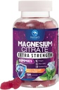 Magnesium Citrate Supplement Gummie - Hohe Absorption Magnesium Gummy für Erwachsene & Kinder, Magnesio Citrate Ergänzungen für Knochen, Muskelgesundheit, Herzunterstützung, Vegan, Glutenfrei, Non-GMO - 120 Gummie