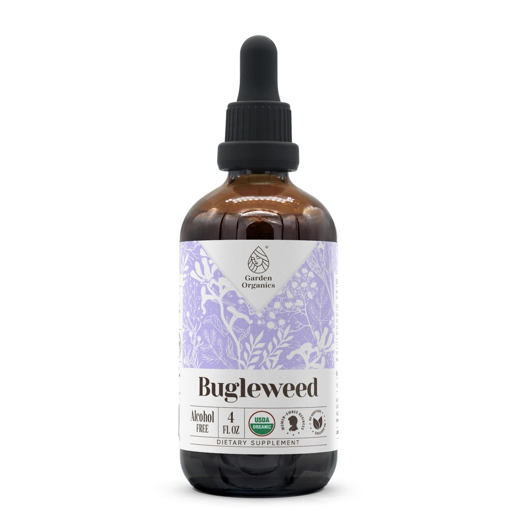 Bugleweed Alcohol-Free Natural Tincture Extract, Immune System Booster, Liquid Drops Made from 100% USDA Organic Bugleweed (Lycopus virginicus) Dried Herb (4 fl oz)