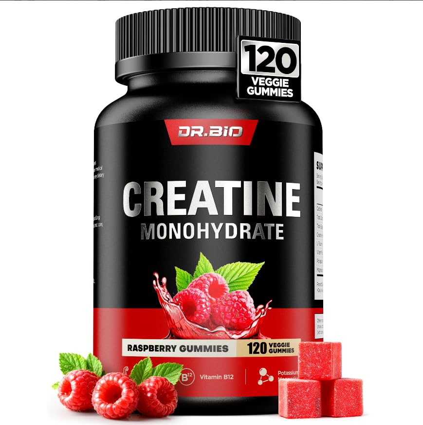 Instant Boost Creatine Monohydrate Gummies, Complex Formula with Real 5000mg Creatine, L-Taurine, B12, Mg & K, Pre-Workout Creatine for Women & Men to Support Energy, Muscle, Recovery, 0 Sugar, Vegan