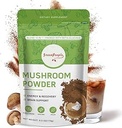GREENPEOPLE Pilzpulver Pilzergänzung - 10-in-1 Pilze Lions Mane Powder mit Reishi/Cordyceps/Chaga/Turkey Tail/Maitake/Komplex für kognitive Funktion und Immununterstützung 60 Servierungen
