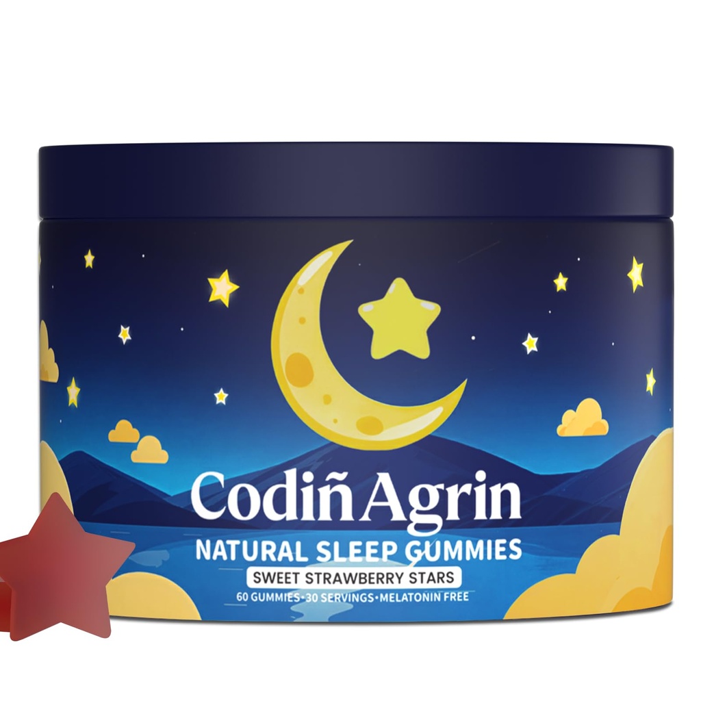 Let Me Sleep Natural Sleep Gummies for Adults - Non-Habit Forming Sleep Support Supplement, Containing Natural Ingredients, Gummies for Restful Nights, 60 Count