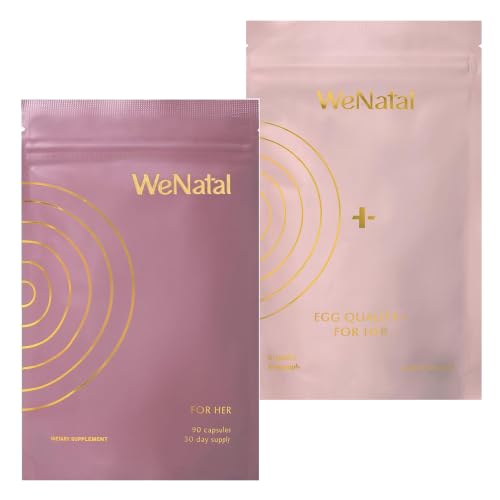 WeNatal Prenatal Vitamins for Women & Egg Quality+ Fertility Power Duo