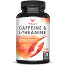 VALI Koffein 50mg & L Theanine 100mg - Koffein Pillen & L-Theanin für Smart Smooth Energy & Focus Supplement. Nootropic Brain Booster kognitive Unterstützung Stack & Focused Clarity. 120 Veggie Kapseln