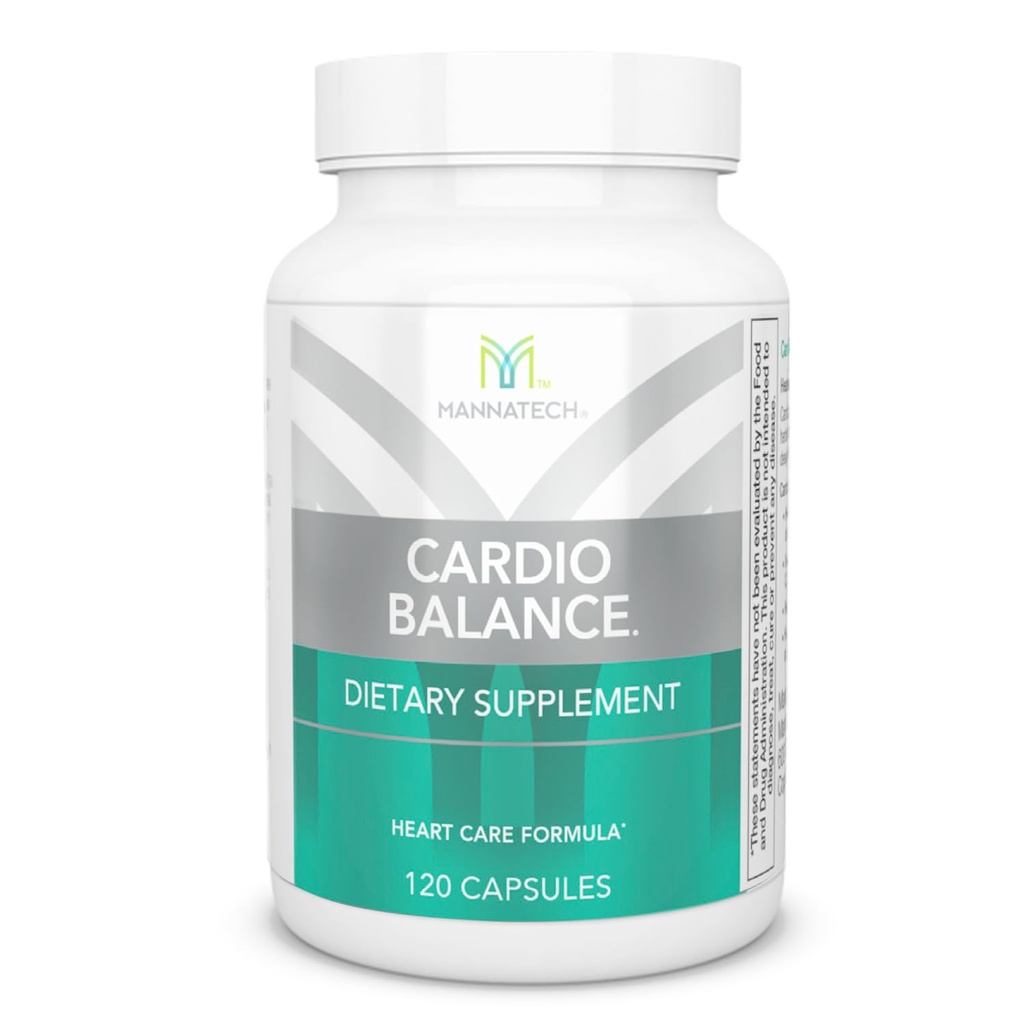 Mannatech - CardioBALANCE® - 120 Capsules | Contains L-Arginine, CoQ10, Folic Acid, Vitamins C, E, B6 and B12, Daily Cardiovascular Wellness Support