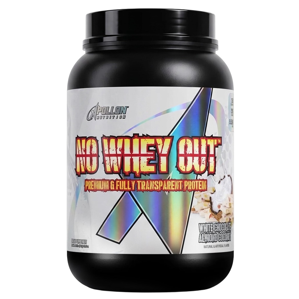 No Whey Out Protein Powder | 25g Whey Protein Concentrate (WPC80) | Supports Muscle Recovery, Growth & Performance | 26 Servings (White Chocolate Almond Coconut)