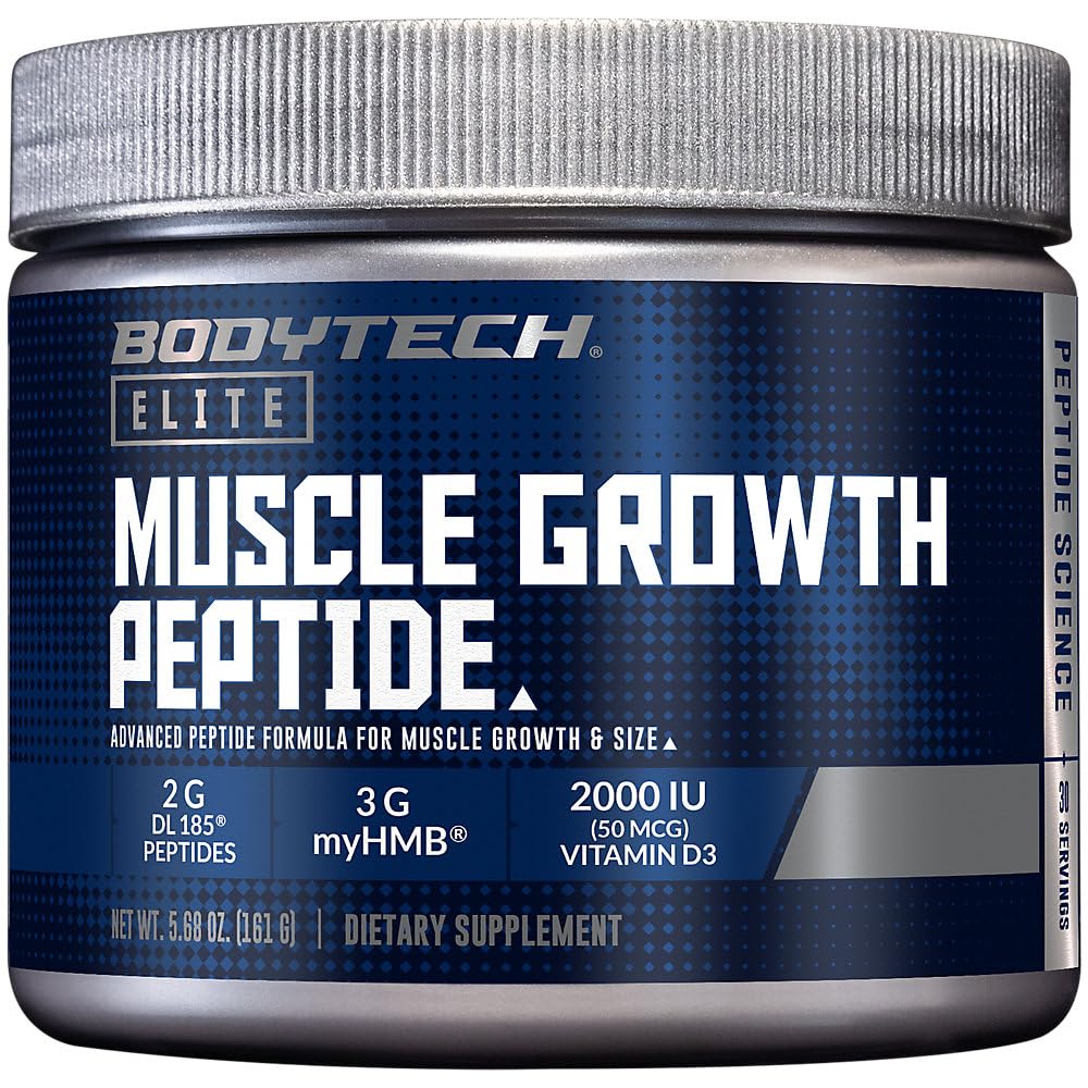 Muscle Growth Peptide Powder with DL 185 Peptides (Dileucine) and myHMB, Unflavored (30 Servings)