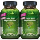 Irwin Naturals Women’s Living Green Liquid-Gel Multivitamins| 2 Pack | Whole Food Multivitamin for Women | 70 Nutrients, Omega & Greens Blend | BioPerine for Absorption | 120 Softgels 2 Pack