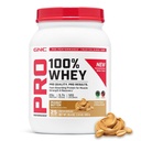 GNC Pro Performance 100% Whey 2.0, Peanut Butter, 25 Servings | Delivers Fast Absorbing Protein and BCAAs for Muscle Recovery and Strength, Gluten-Free, Third Party Tested for Sport