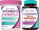 Doctor's Recipes Value Bundle (120 Capsules): Glutathione with Milk Thistle + 140B Women's Probiotic with Organic Prebiotics