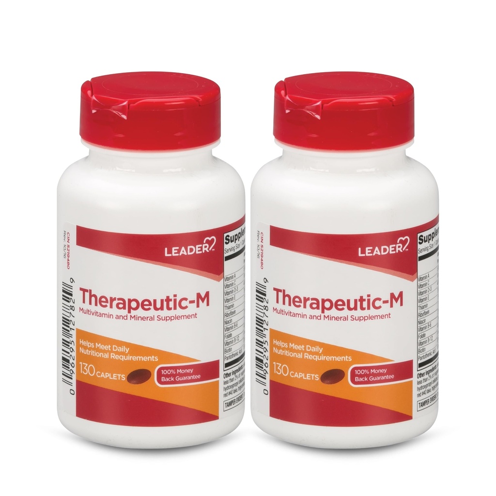 Leader Therapeutic-M Multi-Mineral Caplets 130 Ct. Comprehensive Daily Nutritional Support