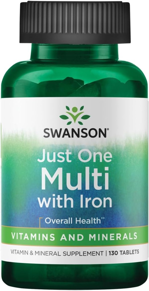 Swanson Century Formula Multivitamin mit Eisen 130 Tabs