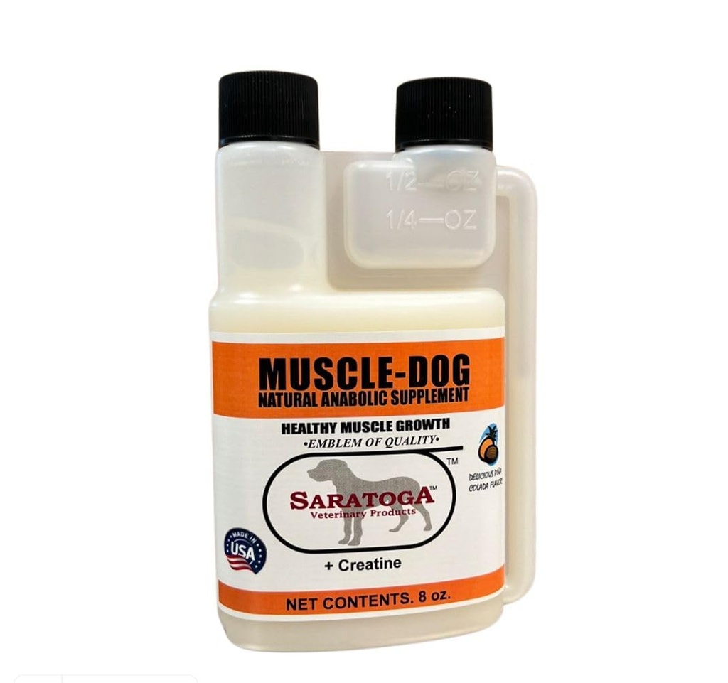 Muscle Builder for Dogs, Natural Anabolic Dog Muscle Gain with Creatine | Boosts Strength, Recovery, Muscle Up Dog Supplement by Saratoga Veterinary Products