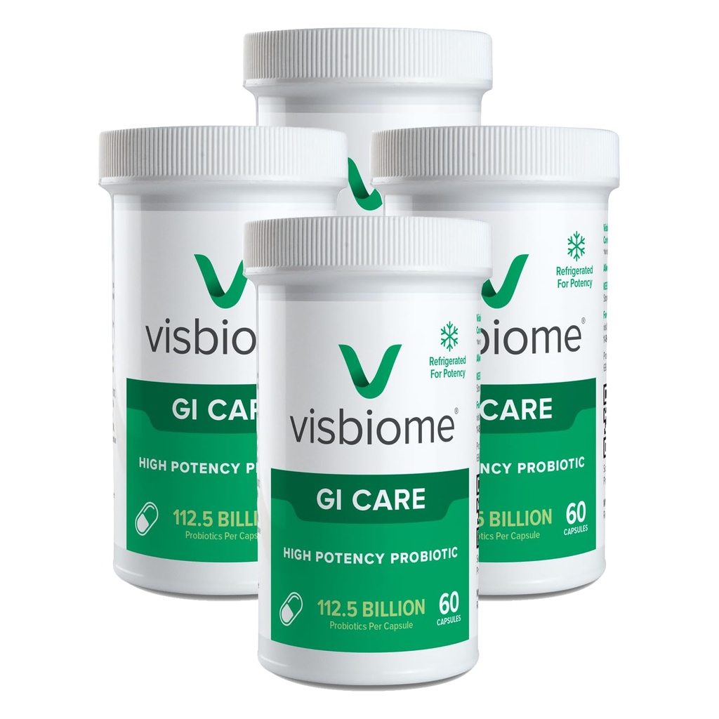 Visbiome® GI Care - High Potency Probiotic - 112.5 Billion CFU Live Probiotics, Original De Simone Formulierung, Made in USA, 240 Kapseln.