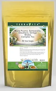 Muira Puama, Schizandra, Eleuthero, Ginkgo Biloba Complex Tea (50 Teebeutel, ZIN: 511977)