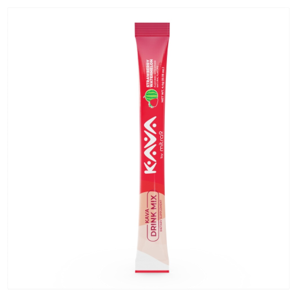 Mitra9 Kava Pulver RelaxPak - Erdbeere Wassermelone Kava Extrakt Pulver-Packets | Mood Enhancer | Plant Based | Fördert natürliche Beruhigung und Klarheit | Einfach geöffnet Single-Serving Stick (5)