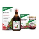 Floradix Iron & Herbs (16.9 oz) & Salus Red Beet Crystals (7 oz) - Eisen-Ergänzung für gesunden Energie-Support* & Organic Nutritional Beet Root Drink Mix