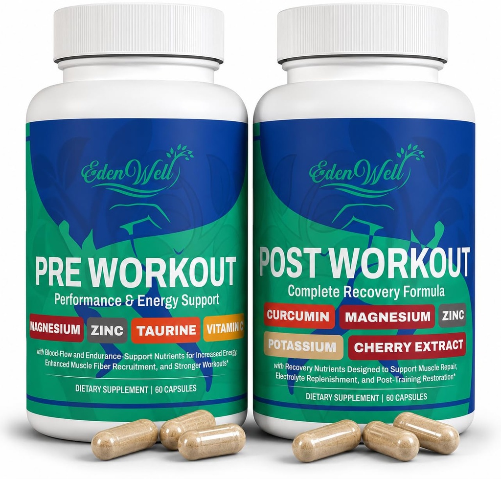 Workout Support System, Pre & Post Workout Bundle
