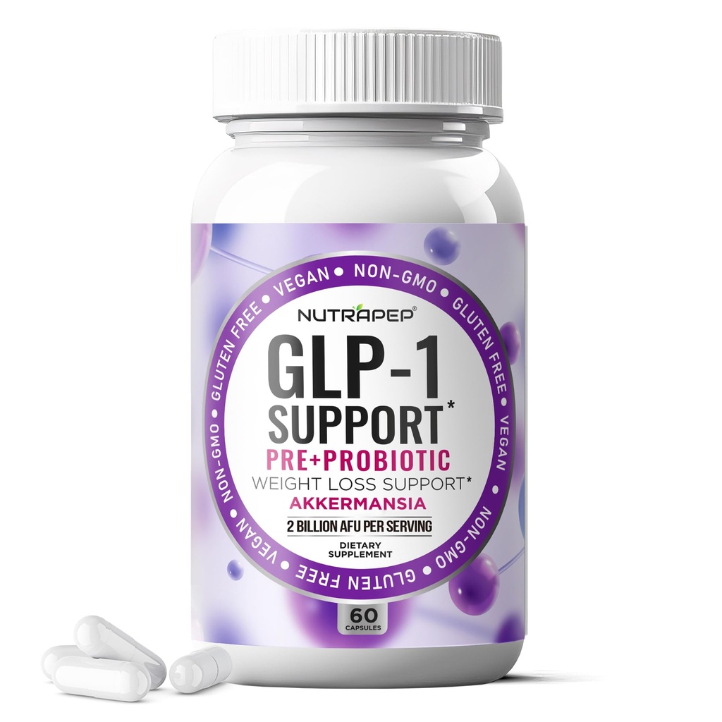 NutraPep GLP-1 Support Weight Loss Probiotic Prebiotics Capsule Supplement