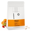 OxyEnergy Mega Vitamin B Complex B1 B2 B3 B5 B6 B7 B9 B12 with Choline & Inositol, Supports Energy Metabolism, Nervous System Health & Mood Balance - 180 Vegetarian Capsules